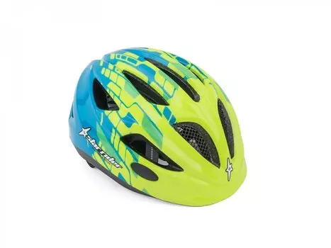 Шлем AUTHOR Star Rider Inmold подростковый, желто-голубой, 8-9090154 (Рахмер:46-51cm. Цвет: желто-голубой)