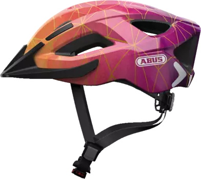 Шлем велосипедный ABUS Aduro 2.0, gold prism (золотой/розовый)