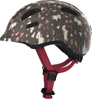 Шлем велосипедный ABUS Smiley 2.0, детский, rose horse (коричнево-розовые лошадки)