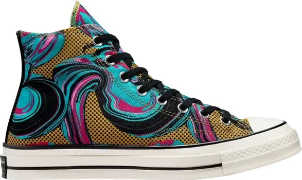 Кроссовки Converse Chuck 70 90s High Marbled, золотой