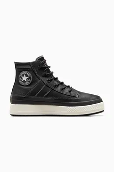 Непромокаемые кожаные кроссовки Chuck Taylor All Star Equip Converse, черный