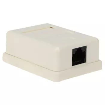 розетка компьютерная RJ-45 CAT5e Rexant 03-0121-01 пластик, белый