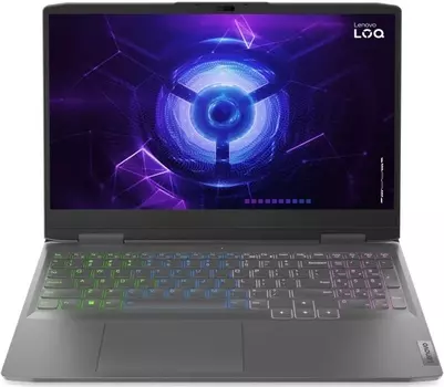 Ноутбук Lenovo LOQ 15IRH8 82XV00XSRK i7-13620H/16GB/512GB SSD/GeForce RTX 4050 6GB/15.6" FHD/WiFi/BT/DOS/серый
