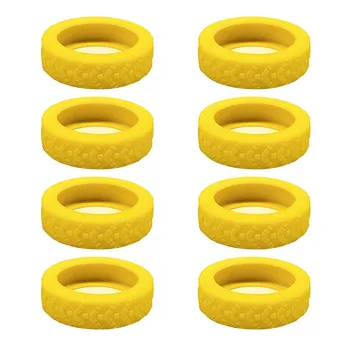 8PCS Silicone Luggage Wheel Protectors Protect Your Suitcase and Reduce Rolling Noise синий