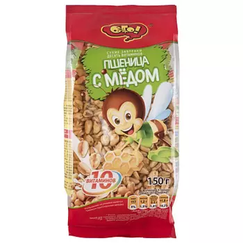 Завтрак сухой Пшеница с медом Ого!