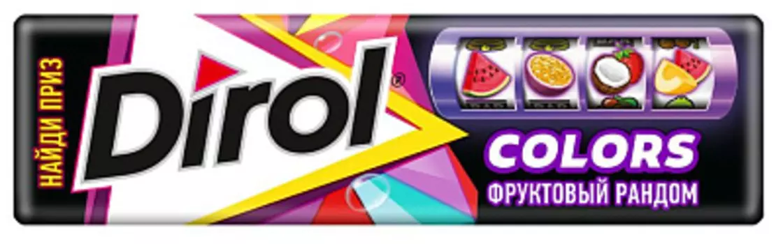 Жевательная резинка Colors Фруктовый Рандом 13,6г DIROL