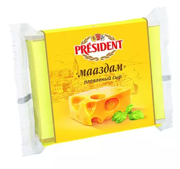 Сыр плавленый "Мааздам" President