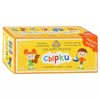 Сырки творожные с ванилью и с игрой 150 г Б.Ю.Александров