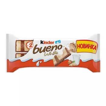 Вафли Kinder Bueno White