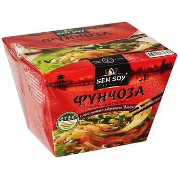 Вермишель Фунчоза под японским соусом Sen Soy