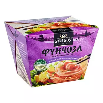 Вермишель Фунчоза под тайским соусом Sen Soy