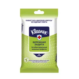Влажные салфетки Антибакт 10шт Kleenex