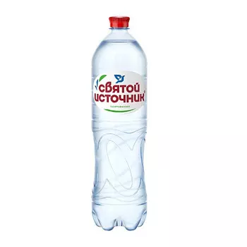 Вода питьевая газированная 1л Святой Источник