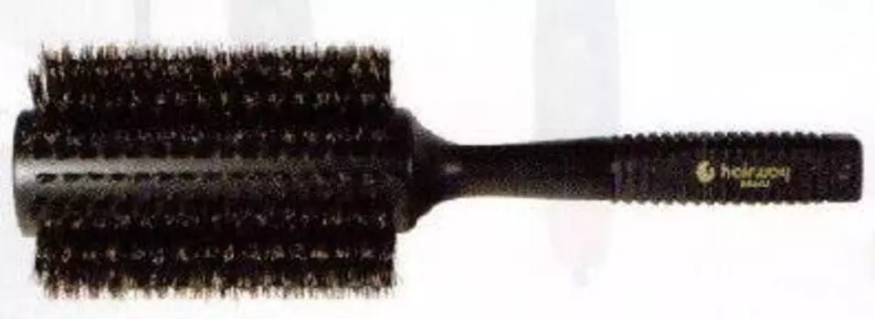 HAIRWAY Брашинг Basel деревянный, натуральная щетина, черный 26 мм