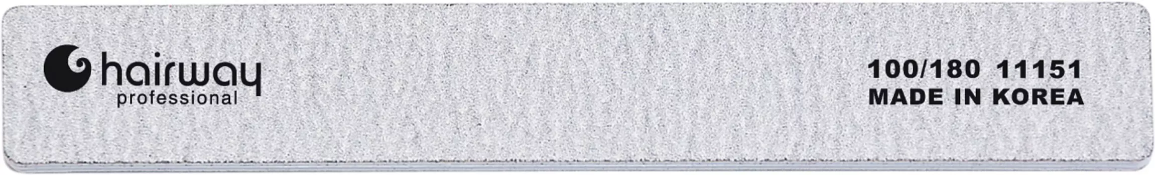 HAIRWAY Пилка Hairway широкая, зебра 100/180 (11031)