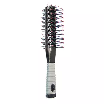 HAIRWAY Щетка Tunnel двухсторонняя, на пластиковой основе, нейлоновые штифты, 2х7 рядов