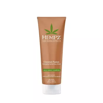 HEMPZ Гель для душа, бодрящий кокос / Coconut Fusion Energizing Herbal Body Wash 250 мл