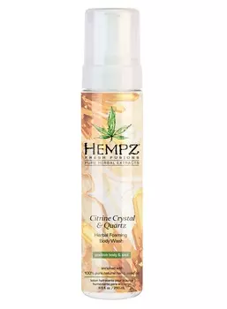 HEMPZ Гель-мусс для душа Желтый Кварц / Fresh Fusion Citrine Crystal &amp; Quartz Herbal Foaming Body Wash 250 мл