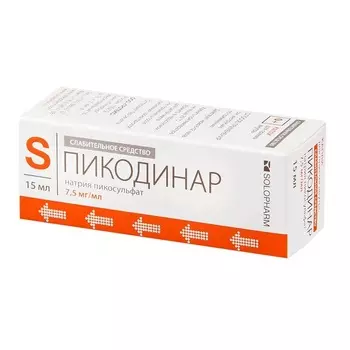 Пикодинар 7,5 мг/мл капли для приема внутрь 15 мл