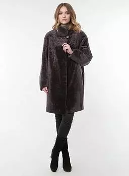 Пальто кокон из астрагана 02, КАЛЯЕВ
