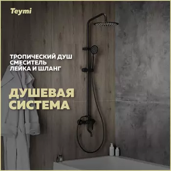 Душевая система Teymi Iva T10226 черный