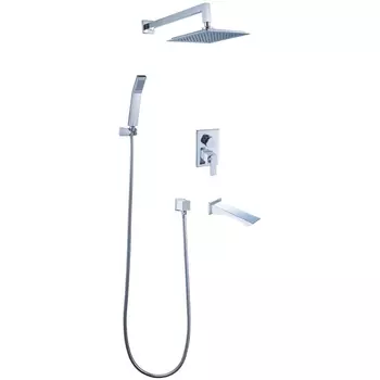 Душевая система Lemark Contest LM5822CW хром, белый
