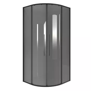 Душевое ограждение Niagara Nova NG-2827-34BLACK стекло тонированное, профиль черный