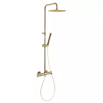 Душевая система RamonSoler Alexia 365402RM250OC золото брашированное, термостат