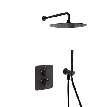 Душевая система RamonSoler Alexia K3687011NM черный матовый, термостат