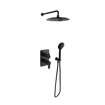 Душевая система RamonSoler Blautherm 941502RP240NM черный матовый