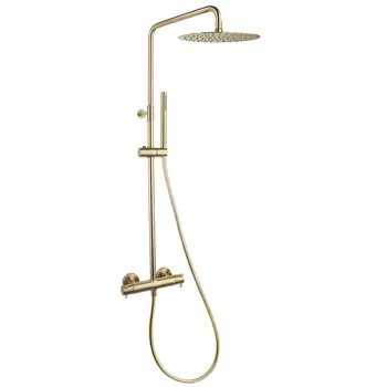Душевая система RamonSoler Odisea 395401RM300OC золото брашированное, термостат