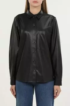 Рубашка с карманом из экокожи Gerry Weber
