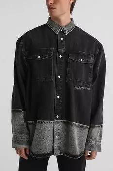 Рубашка джинсовая свободного кроя Karl Lagerfeld Jeans
