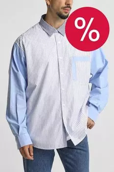 Рубашка хлопковая в полоску Desigual