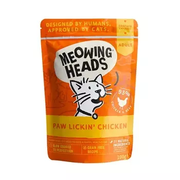Barking Heads Консервы паучи для кошек и котят, с курицей и говядиной "Куриное наслаждение" (100 г)