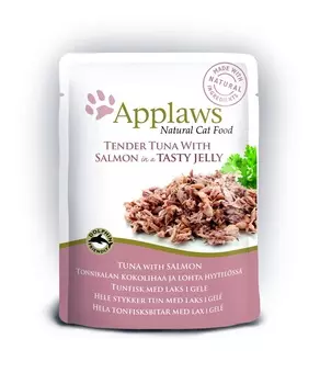 Applaws паучи для кошек "Кусочки тунца с лососем в желе" (70 г)