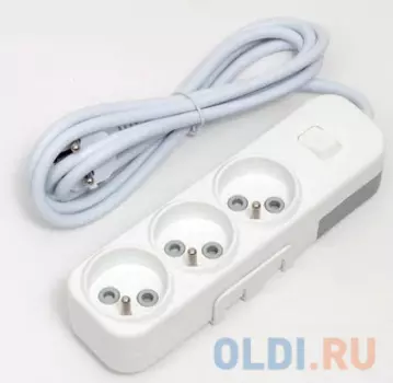 ELBI Myra Удлинитель 3вх с защитными шторками с Вкл.UPS 2м (3x1) 527-010202-315