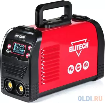 ELITECH ИС 220М (E1703.018.00) Инвертор,140-250В,7.9кВт,20-220А,ПВ=220А/60%,O1.6-6мм,2.8кг.
