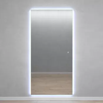 Безрамное зеркало с холодной подсветкой Genglass Halfeo NF LED XL GGL-05-XL-6000-2 с сенсорным выключателем