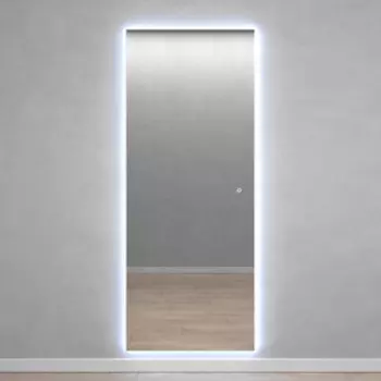 Безрамное зеркало с холодной подсветкой Genglass Halfeo Slim NF LED XL GGL-05-XL-slim-6000-2 с сенсорным выключателем