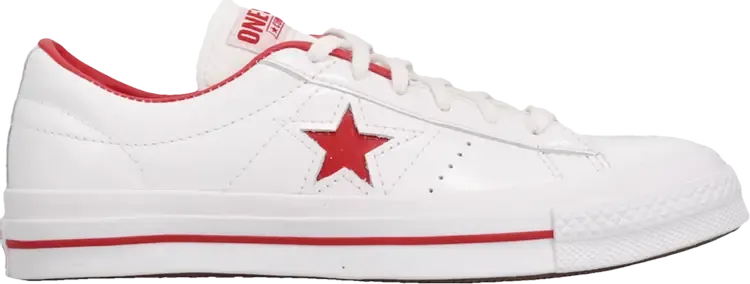Кроссовки Converse One Star Ox HanByeol - White Red, белый