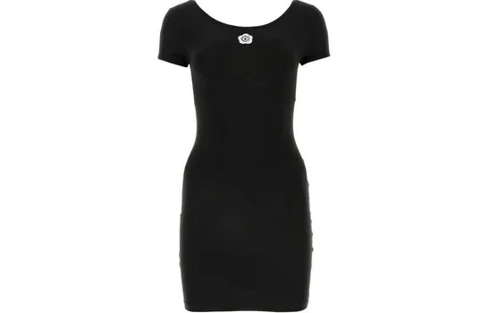 KENZO Женское платье с короткими рукавами и шортами, цвет Black