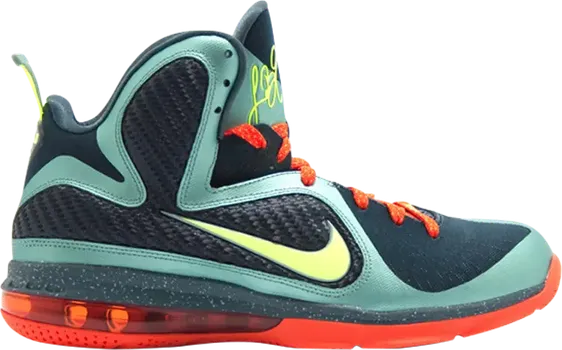 Кроссовки Nike LeBron 9 'Cannon', зеленый