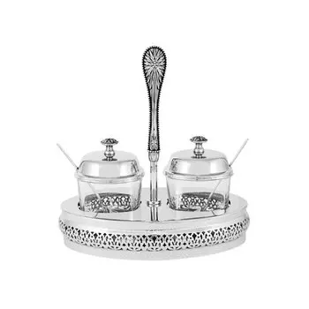 Вазочки для джема Regent Silverware Британи, 2шт в подставке