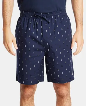 Мужские хлопковые пижамные шорты с принтом якоря Nautica