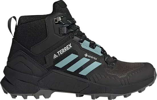 Кроссовки Adidas Wmns Terrex Swift R3 Mid GORE-TEX 'Black Mint Ton', черный