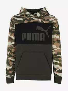 Худи для мальчиков PUMA Ess+ Camo, Зеленый