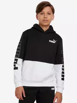 Худи для мальчиков PUMA Power Colorblock, Черный