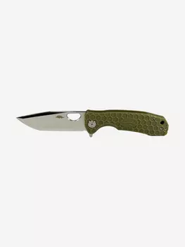 Honey Badger Tanto D2 L с зелёной рукоятью, Зеленый