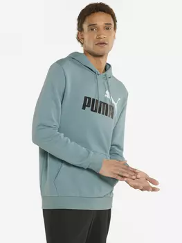 Худи мужская PUMA ESS 2 Col Big Logo, Голубой, размер 46-48